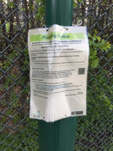 2015 04 22 - Littering PLanning Notice